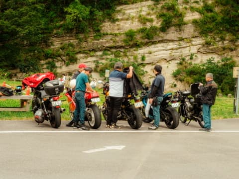 Bikers somewhere in Chiba, Japan. Olympus E-M1 MkII
