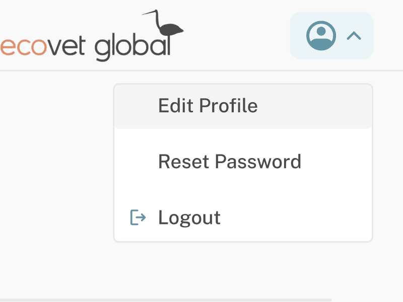 Account settings screen