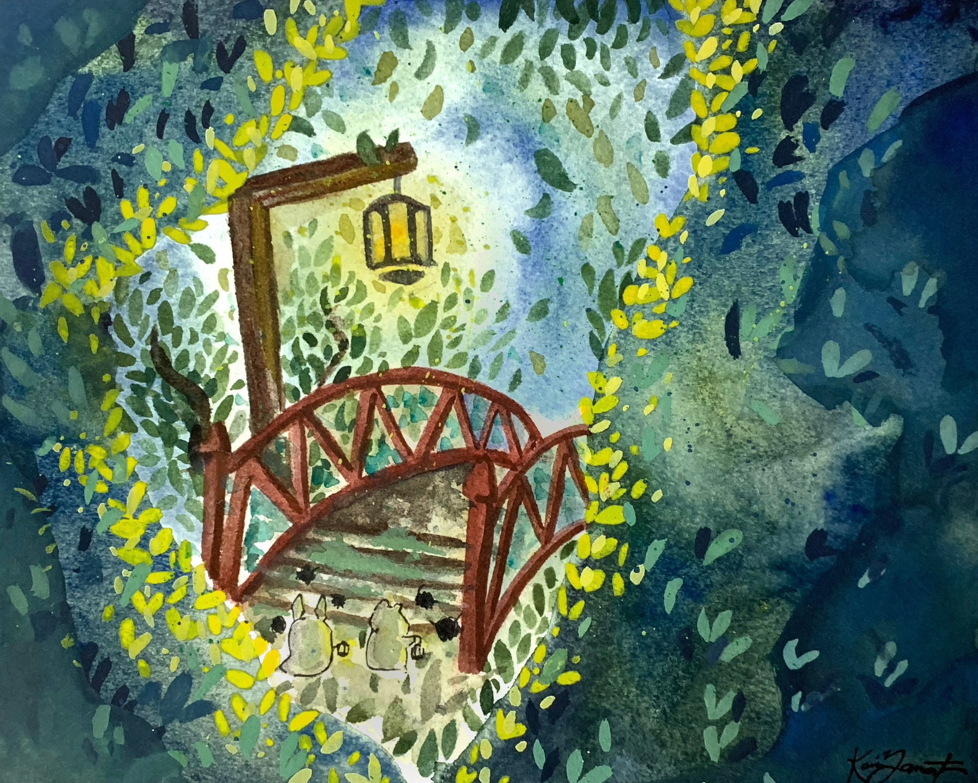 Gouache, watercolor, pencil. 10x8 inches