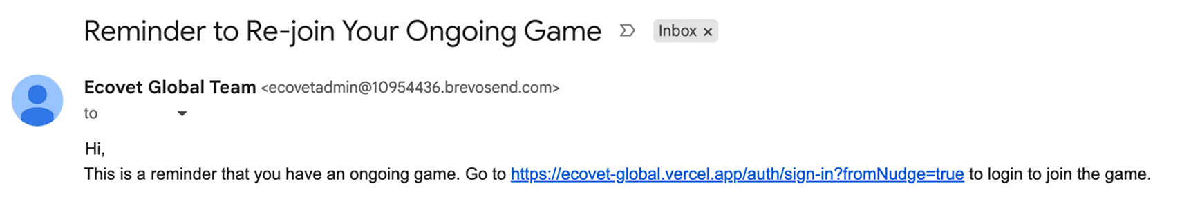 Nudge email controls