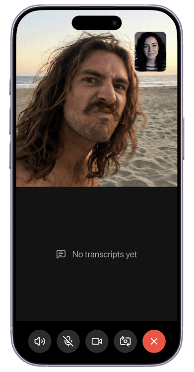 InnoCaption Video live captioned call 2
